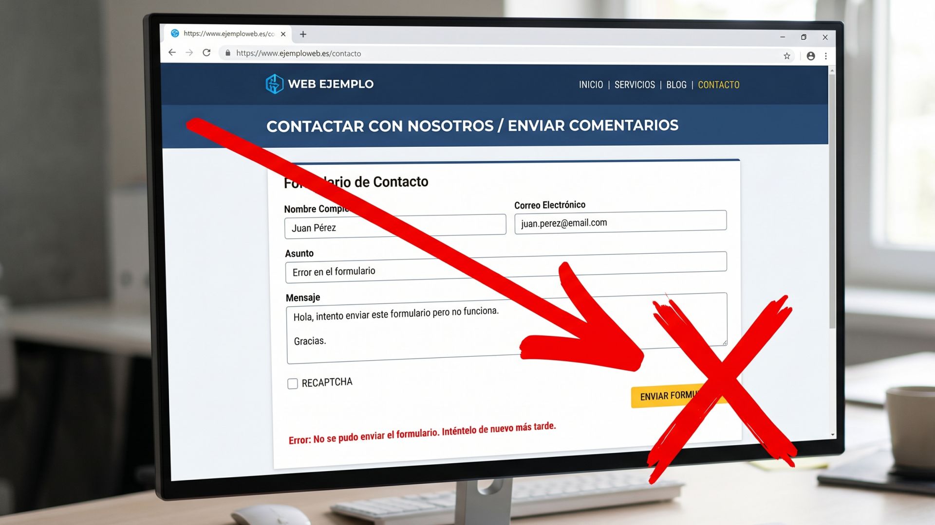 formulario contacto WordPress